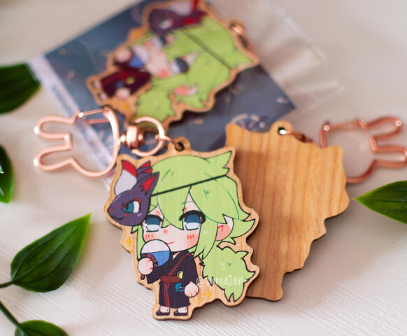 PKMN N WOODEN CHARM